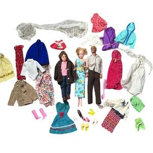 VTG Barbie & Ken set with clothes